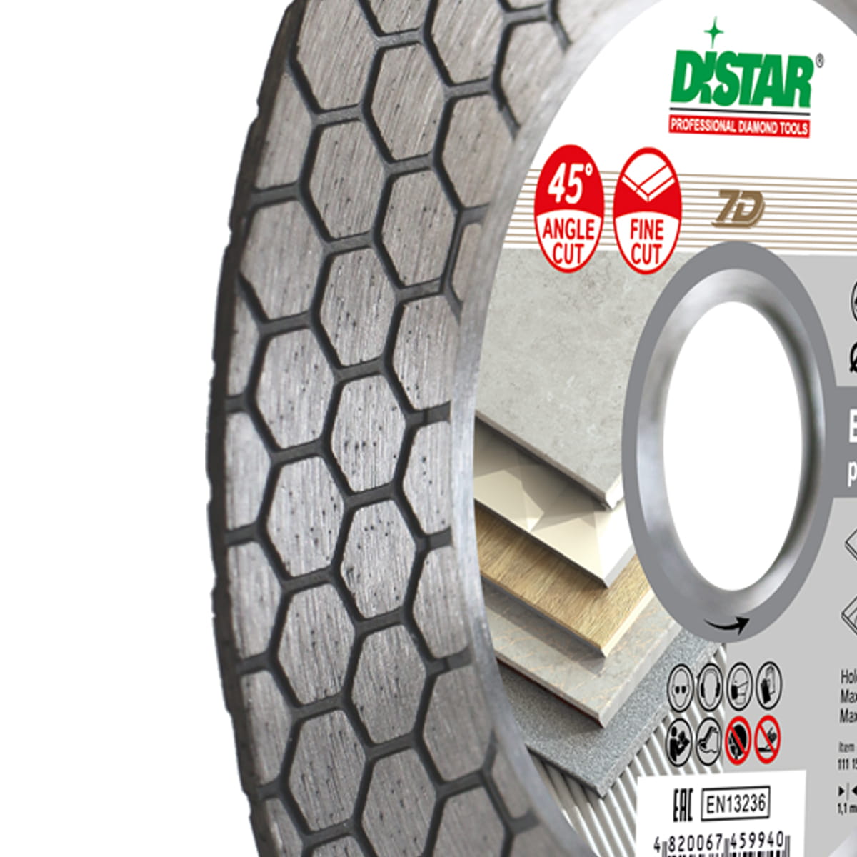 Tarcza do ukosowania fazowania płytek gresu Distar EDGE DRY 125mm Marka Di-Star