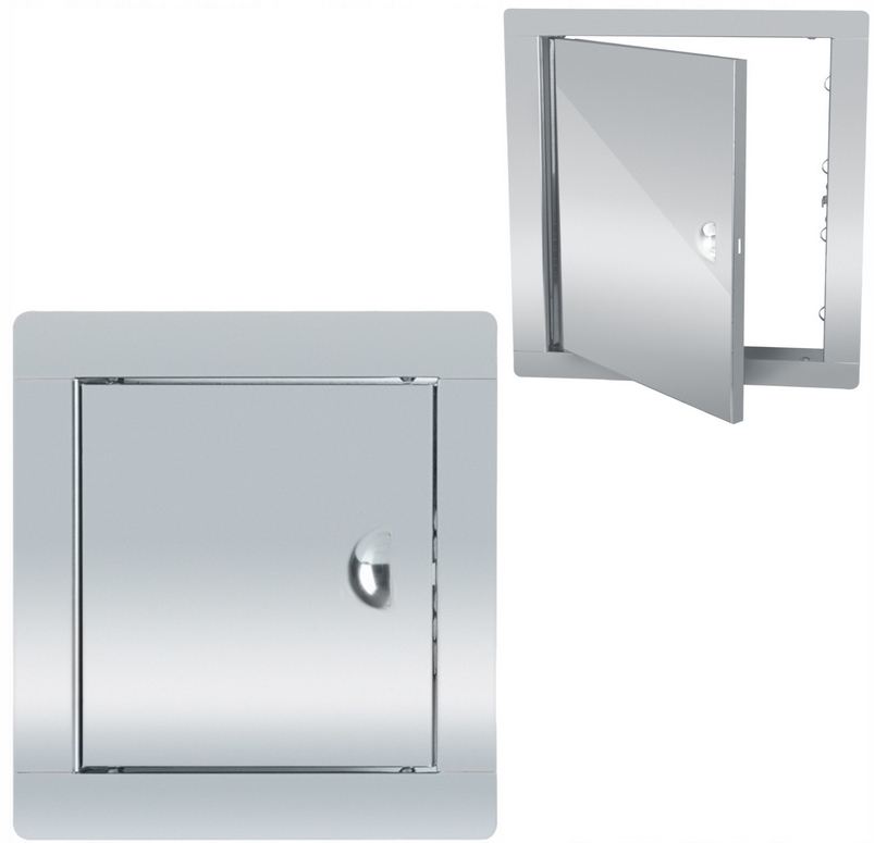 Drzwiczki Rewizyjne Nierdzewne 20x20cm Zatrzask Pl-Zdjęcie-0