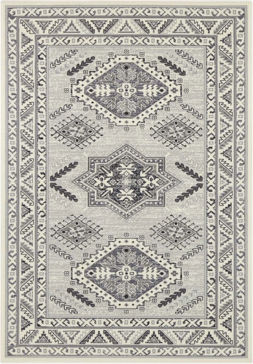 Klasický, tradiční krémový koberec do obývacího pokoje s měkkým vlasem 120 x 170 cm