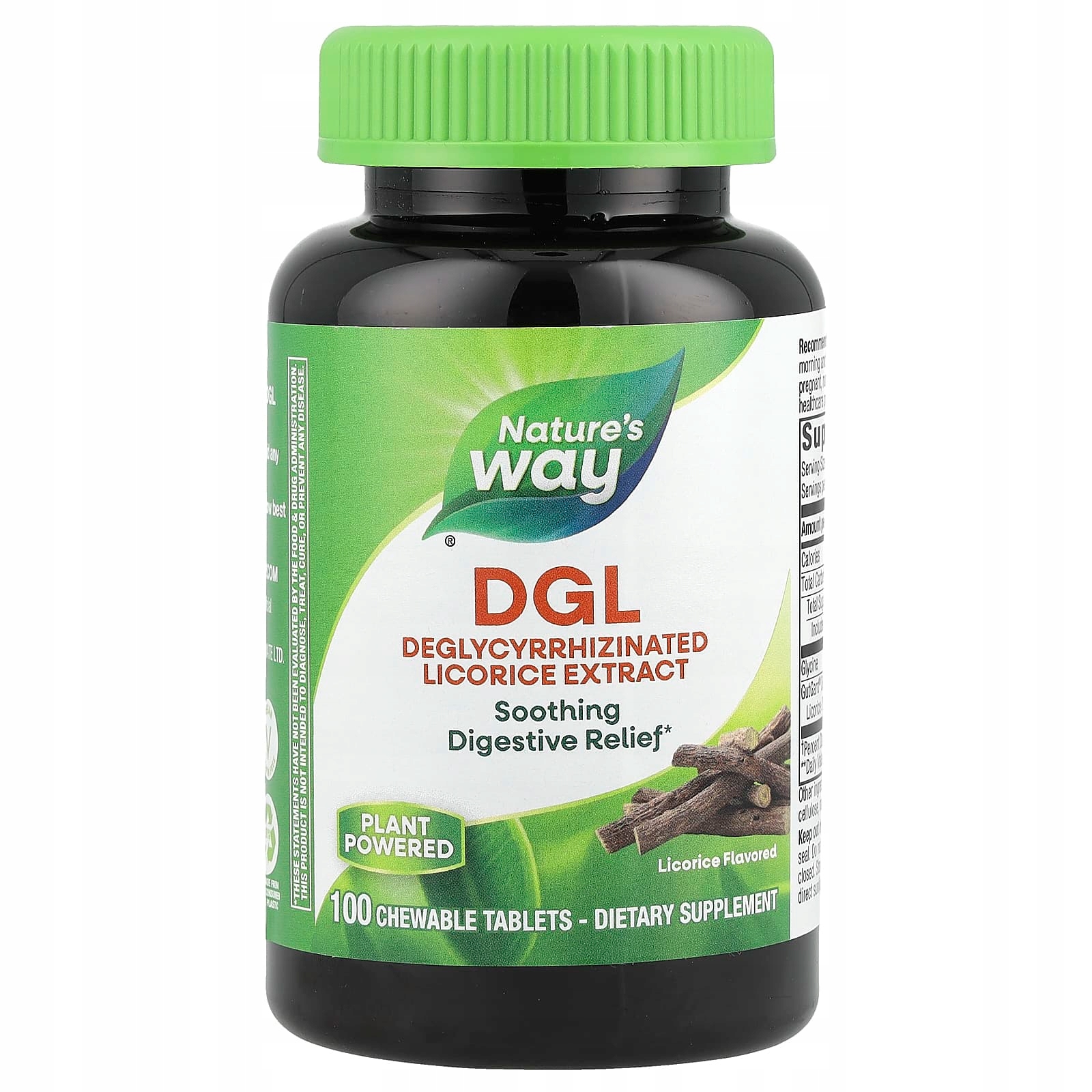 Nature's Way, Dgl, lukrecja, 100 tabletek do żucia