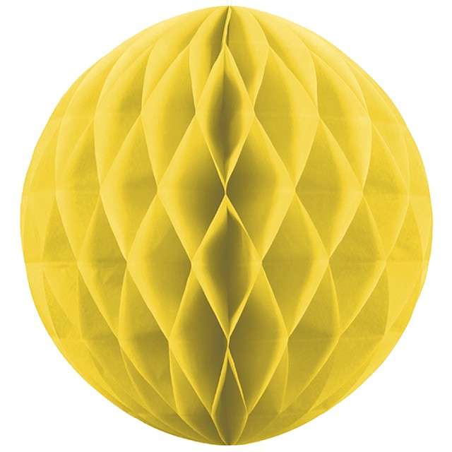 

kula bibułowa M średnia 20 cm Żółta dekoracja