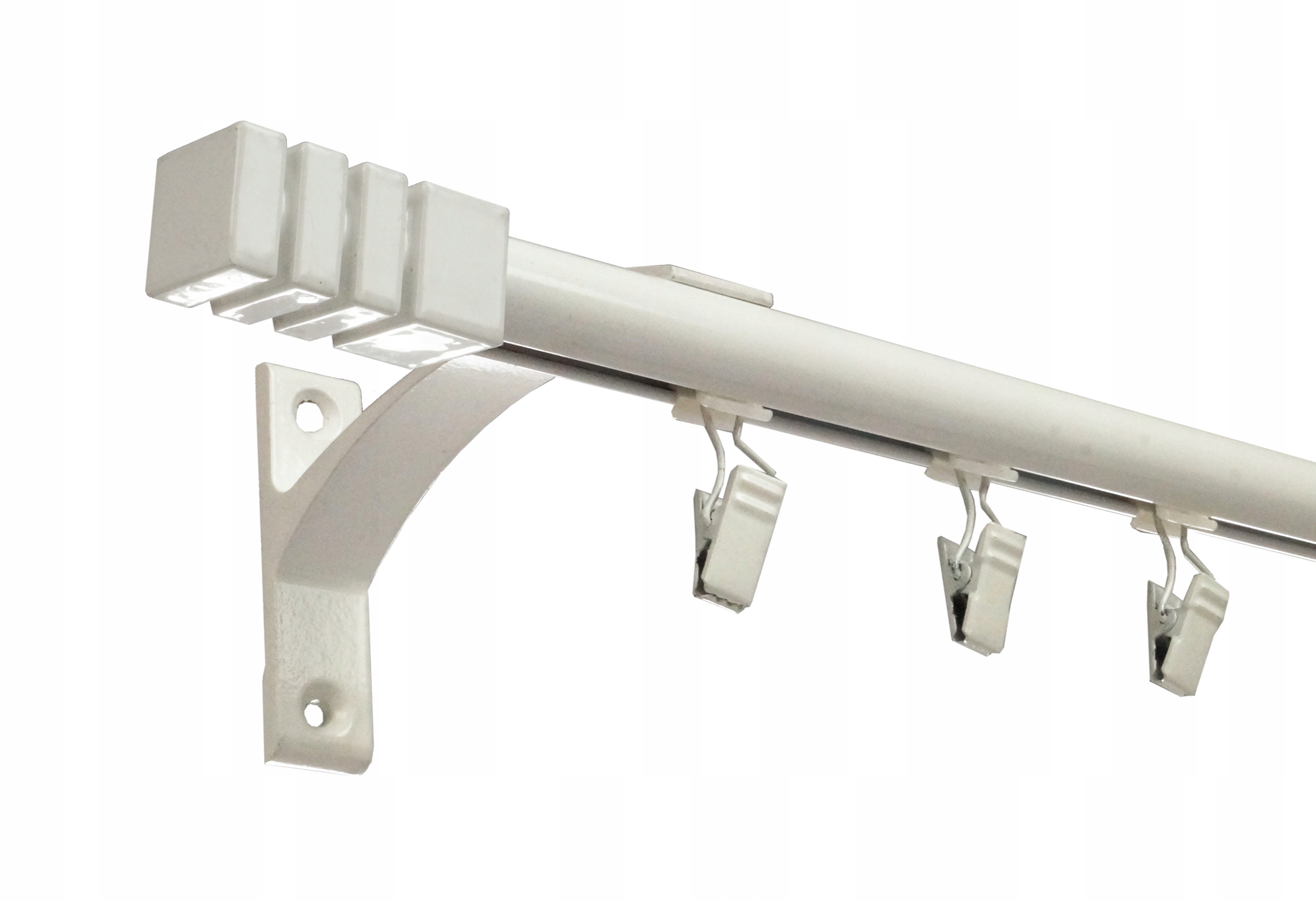 

Karnisz szyna Aluminiowy Poj. Fi 19 210 CM Biały