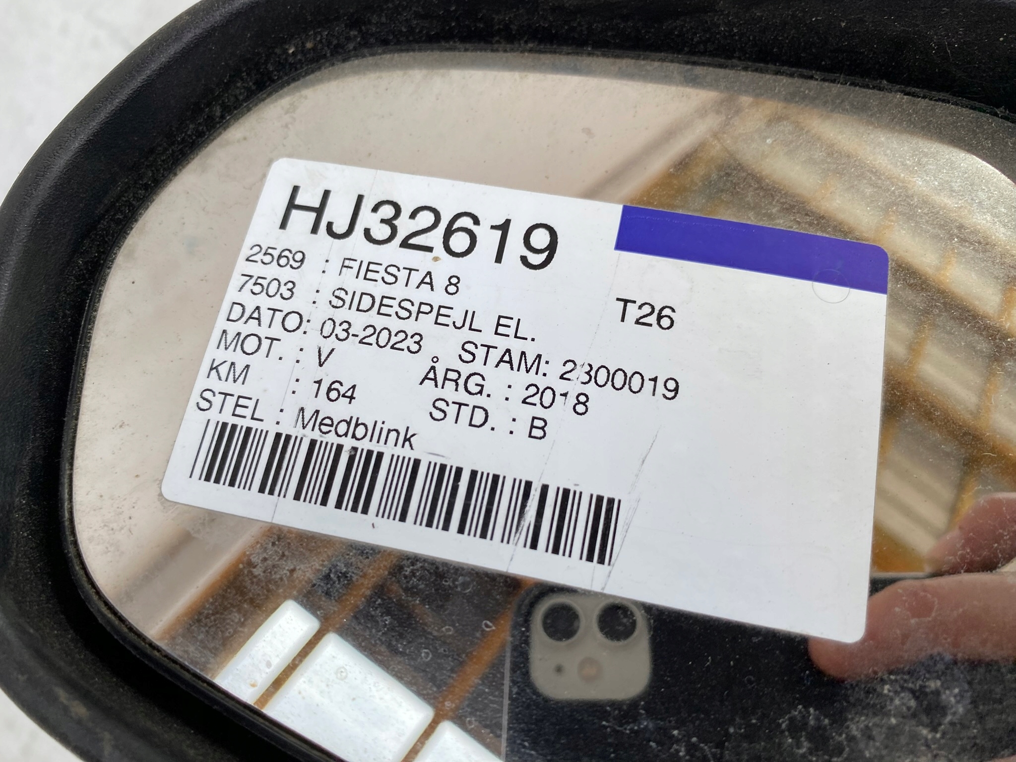 FORD FIESTA MK8 17- mirror left 6 PIN