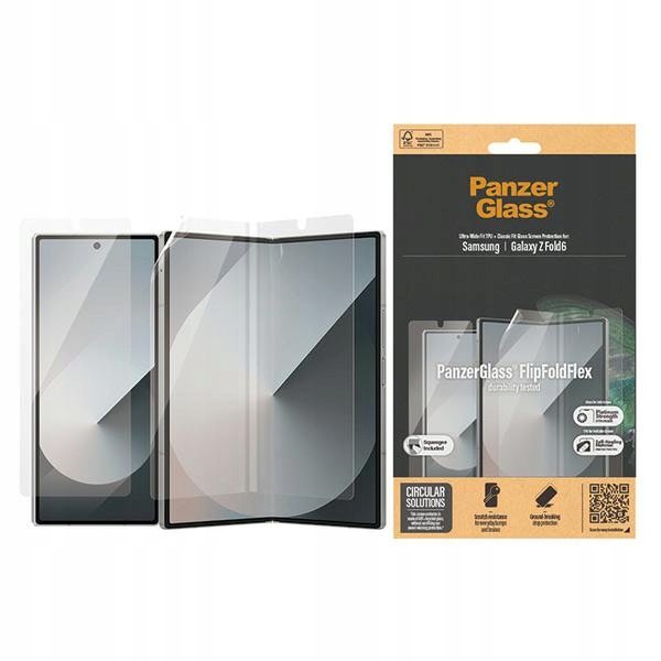 Szkło Folia do Galaxy Z Fold 6 PanzerGlass 2w1 Zestaw Ochronny na Ekrany