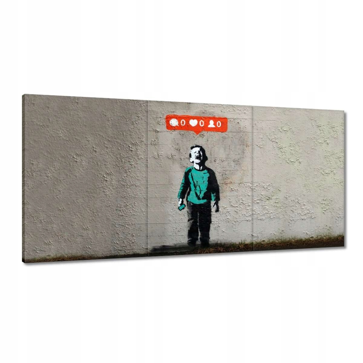 Obrazy 180x90 Banksy Like