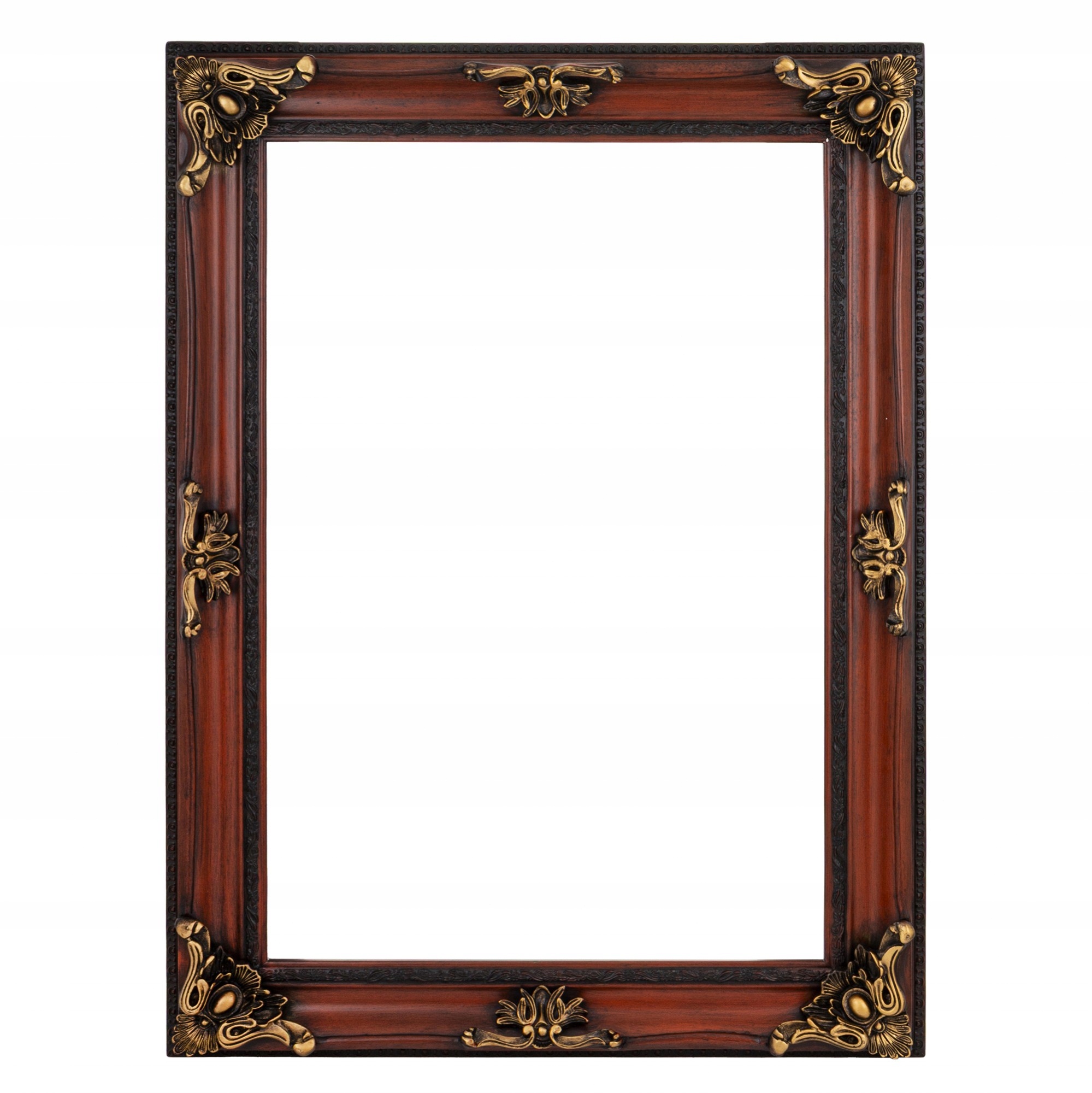 Zdobený rám na obraz Ornamentové zrkadlo Štýlová ozdoba 110 x 80 cm