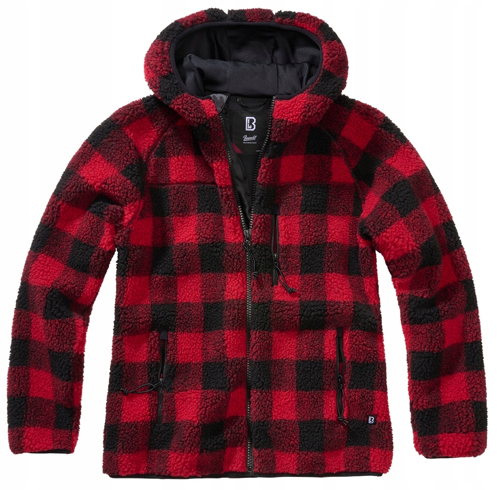 Brandit Červená Dámská Fleecová Bunda Se Zipem A Kapucí Xs 6EA