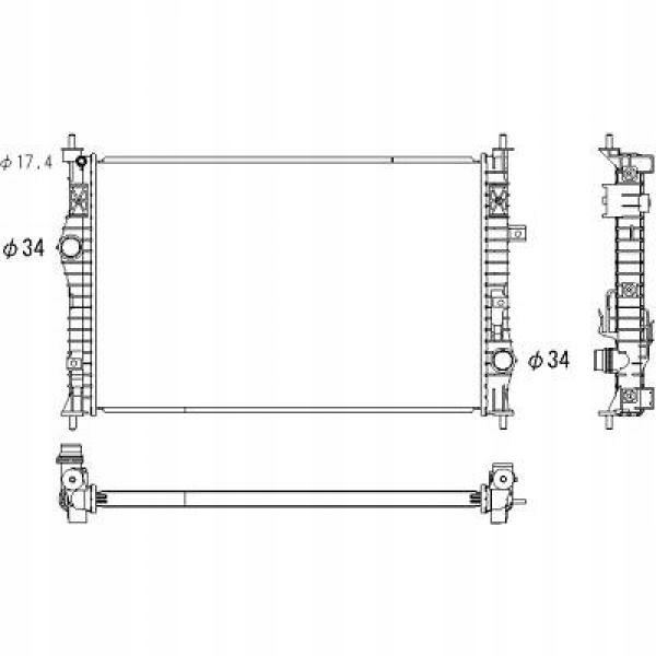 Chłodnica Citroenoen C4 Ii Jumpy 2014-