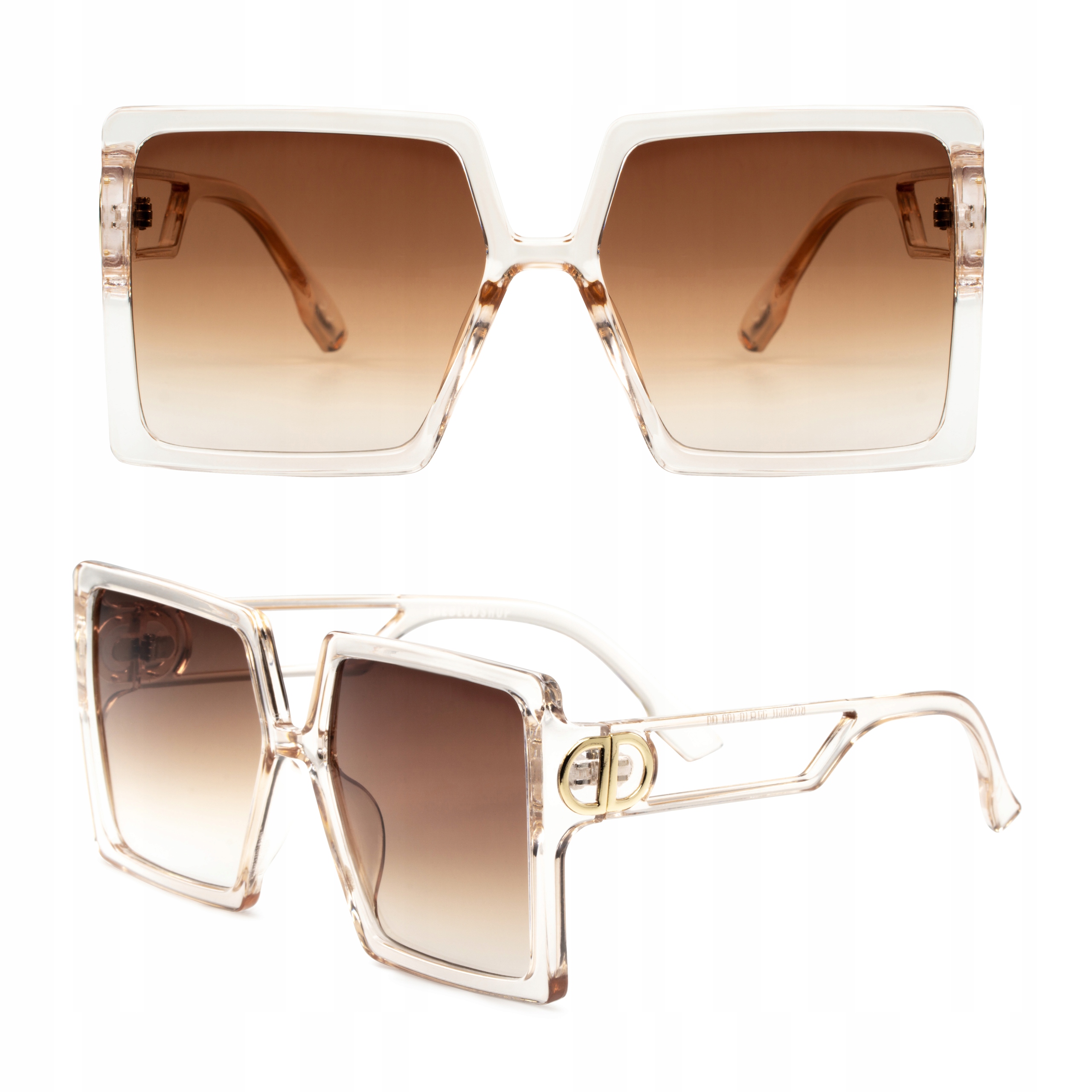 

Okulary Kwadratowe Damskie Oversizowe Duże Szkła