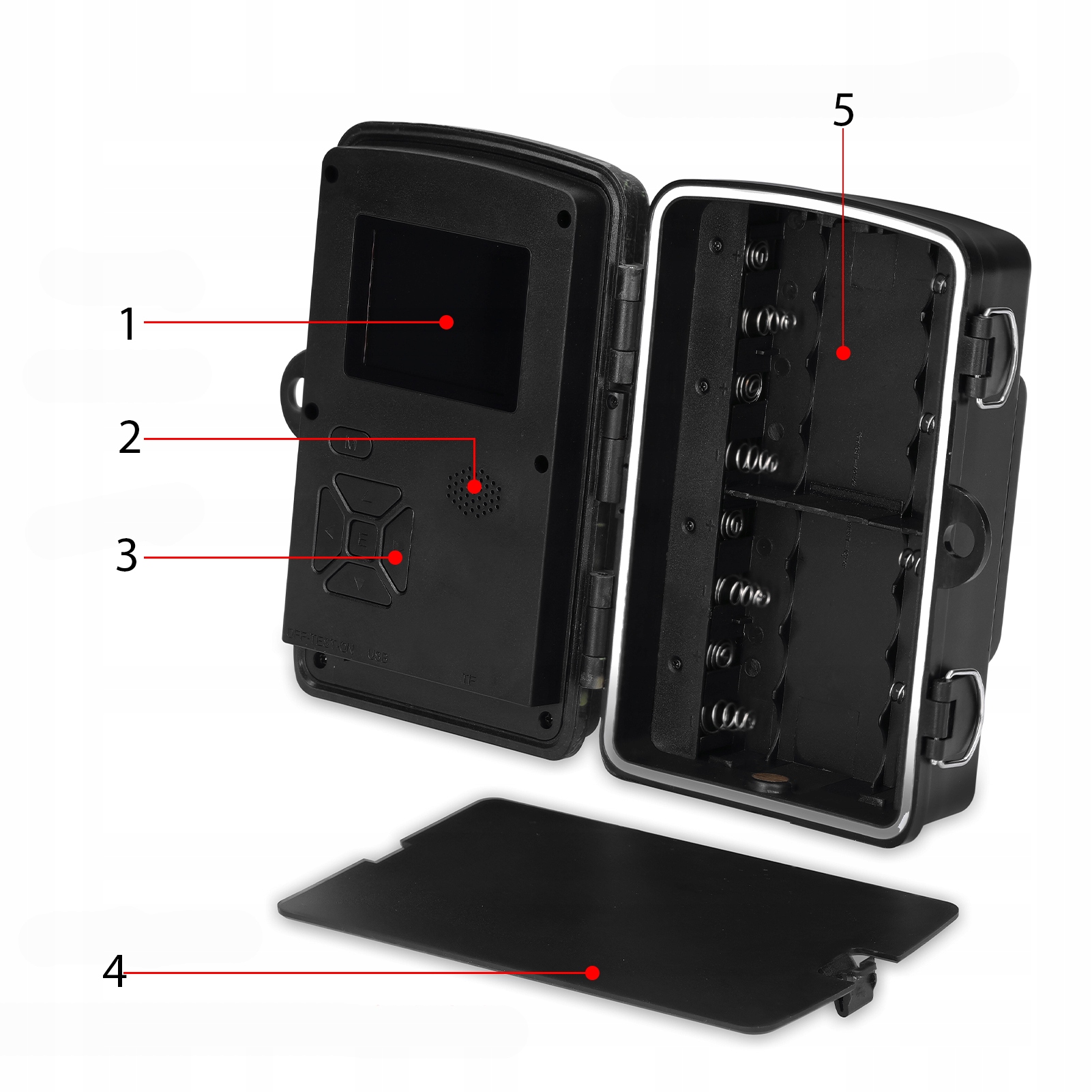KAMERA LEŚNA FOTOPUŁAPKA DO LASU CZUJNIK RUCHU IR TRYB NOCNY POLSKIE MENU Model ukryta kamera leśna