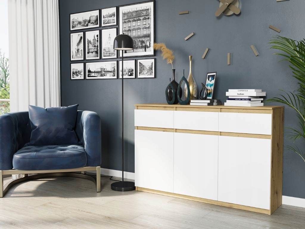 KOMODA 98CM SZAFKA 3 SZUFLADY S-3 ARTISAN MIX