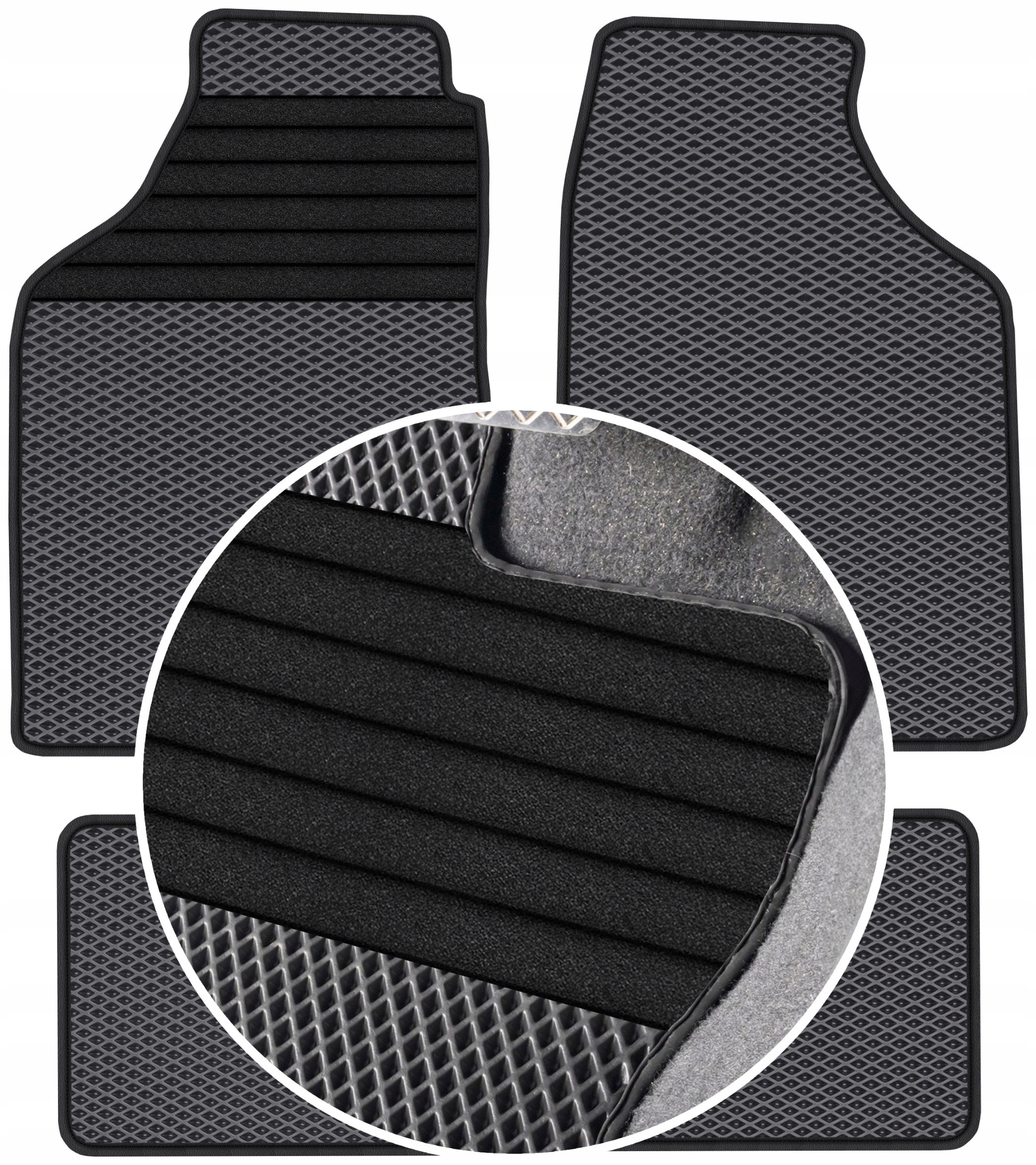 Seat Ibiza I Hatchback 84-93 Gumové rohože Eva Eternity Posilnenie XXL