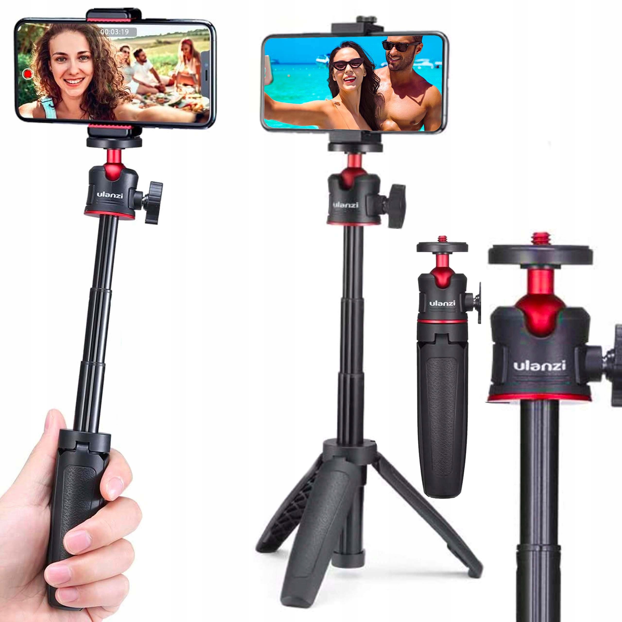 Monopod tripod statyw kij do selfie stick do aparatów kamer telefonów