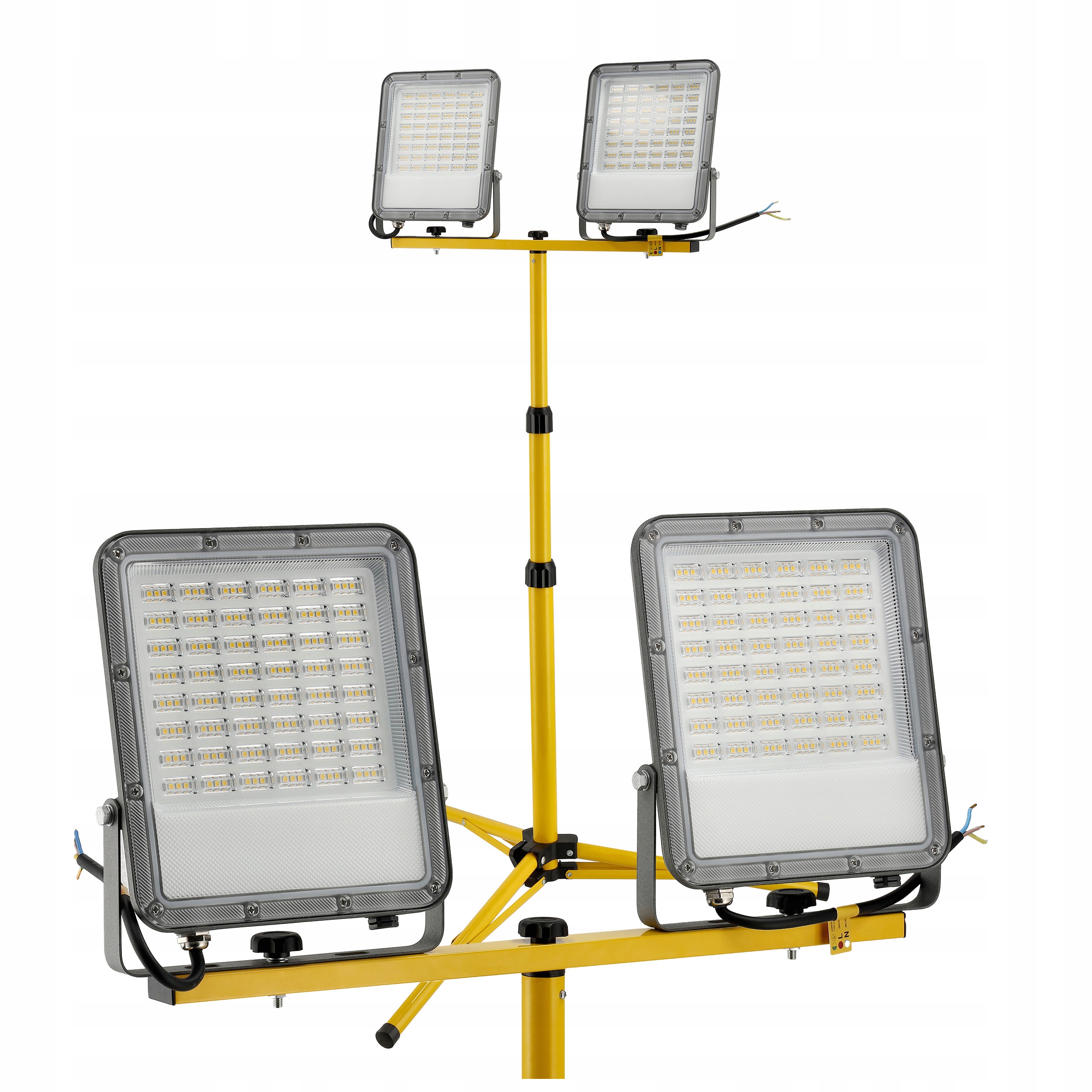 Stavební Led reflektor Halogenový stativ 200W 2x100W 18000lm pro renovaci