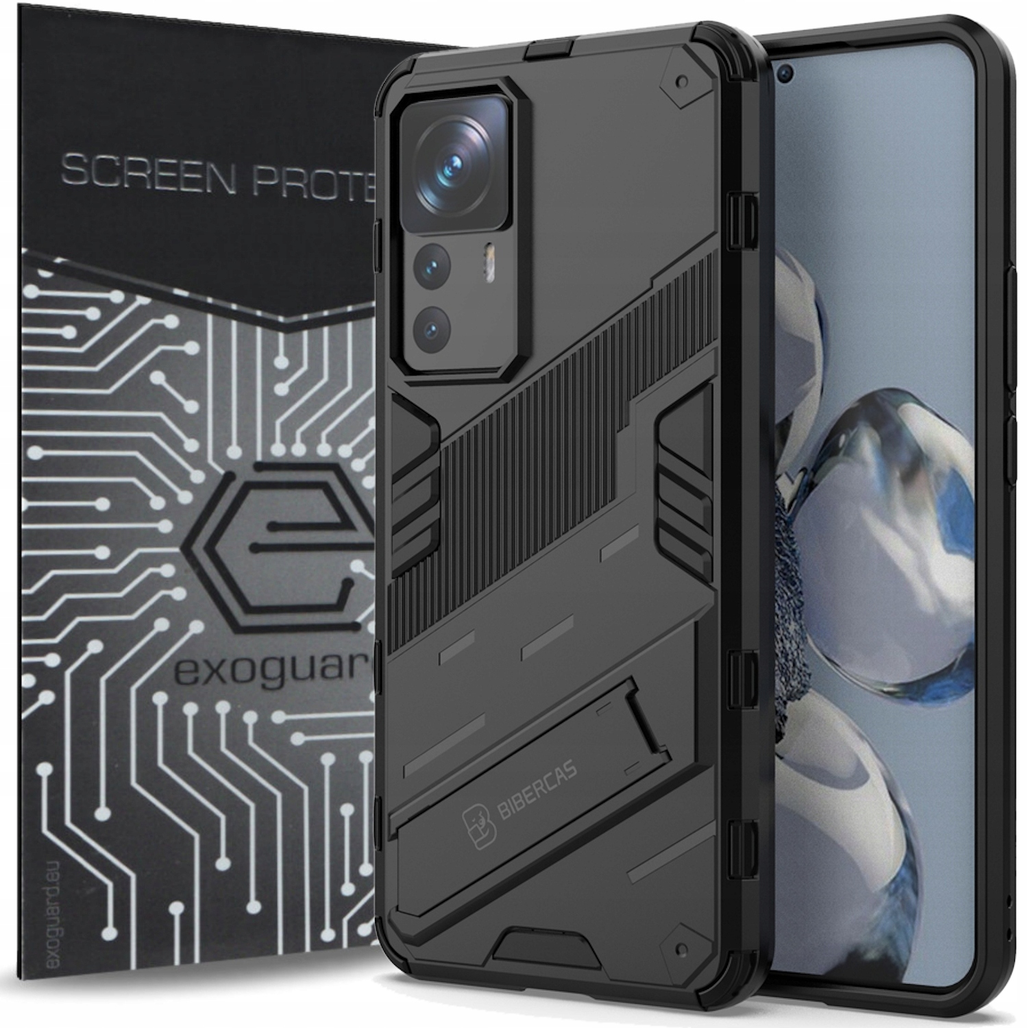 

Case Etui Pancerne Szkło do Xiaomi 12T 12T Pro