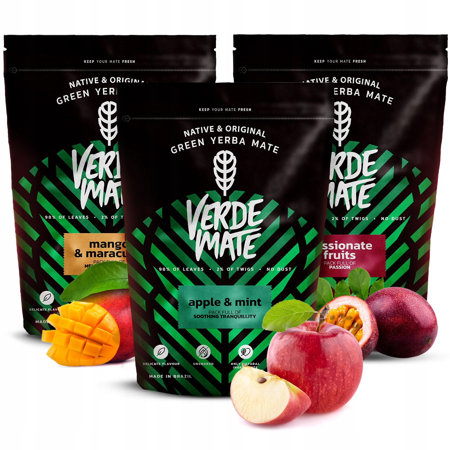 Levně Sada Yerba Mate Green Ovocná 3x500g na start