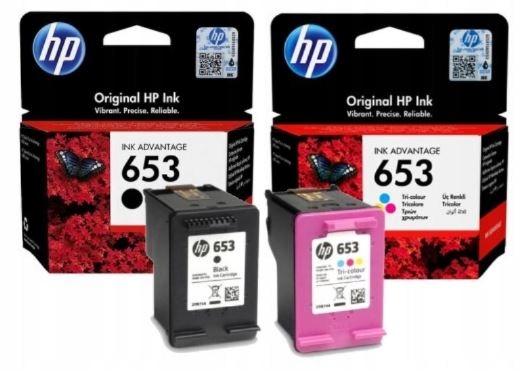 

Hp 653 Zestaw Tusz 3YM75AE 3YM74AE