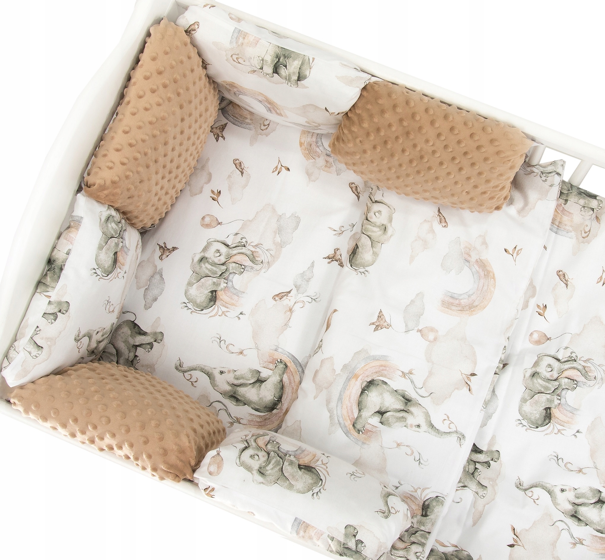 8CZ. KPL. POŚCIELI DO ŁÓŻECZKA 90X120CM MINKY