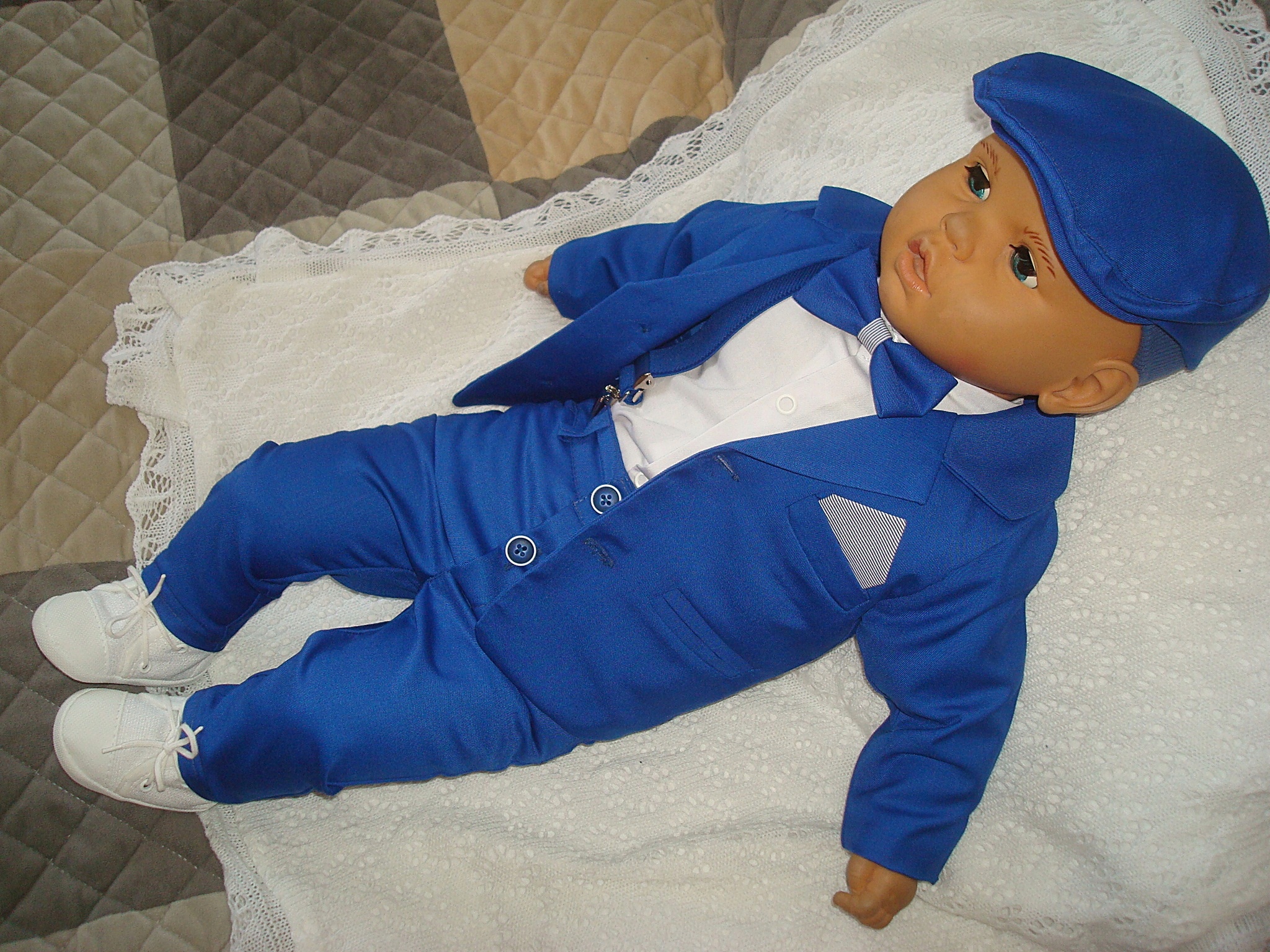 MARYNARKA KOMPLET UBRANKO/CHRZTU/WESELE/92 INNE Marka bez marki