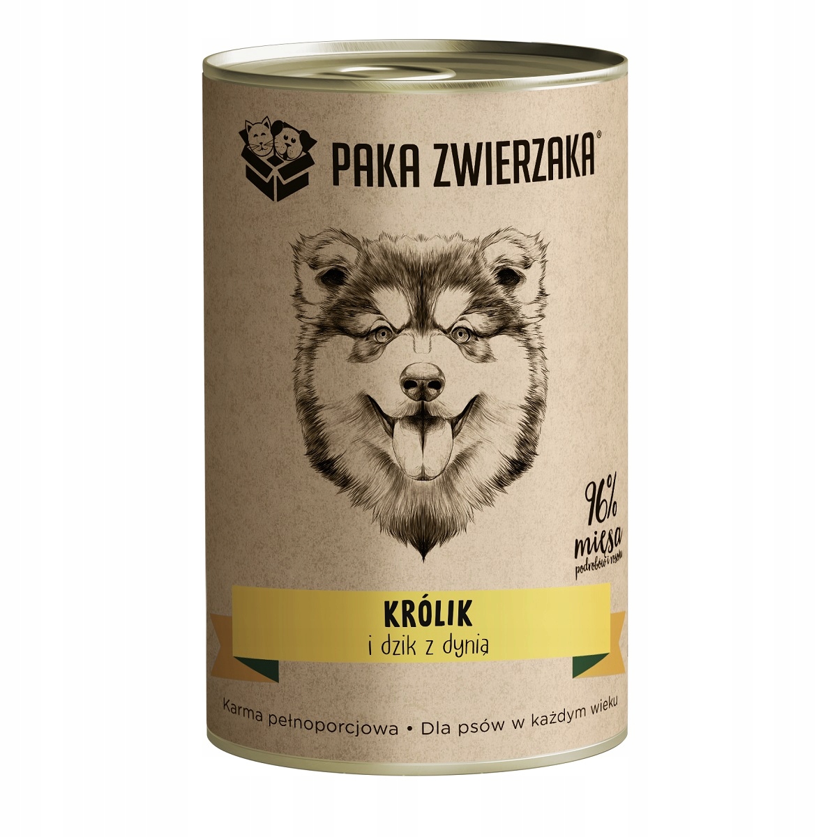 Levně Zvířecí balení Králík a divočák s dýní 6x400g