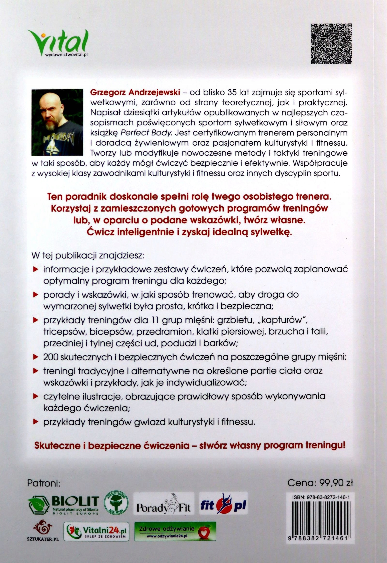 BIBLIA TRENINGU SIŁOWEGO - Grzegorz Andrzejewski [KSIĄŻKA] Stan opakowania oryginalne