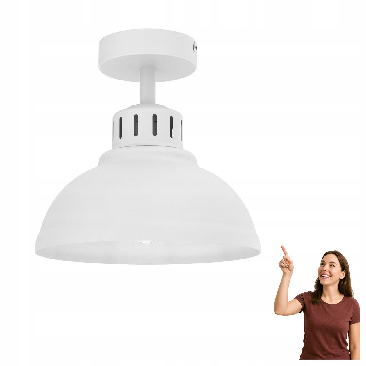 Bílá stropní svítidlo Sven 9097 Luminex