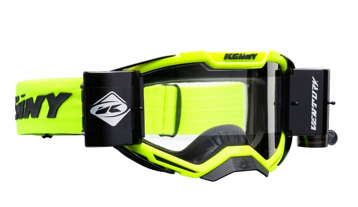 Kenny Racingové Okuliare Roll-off Model Ventury Farba Žltá Fluo/čierna Sklo Pr