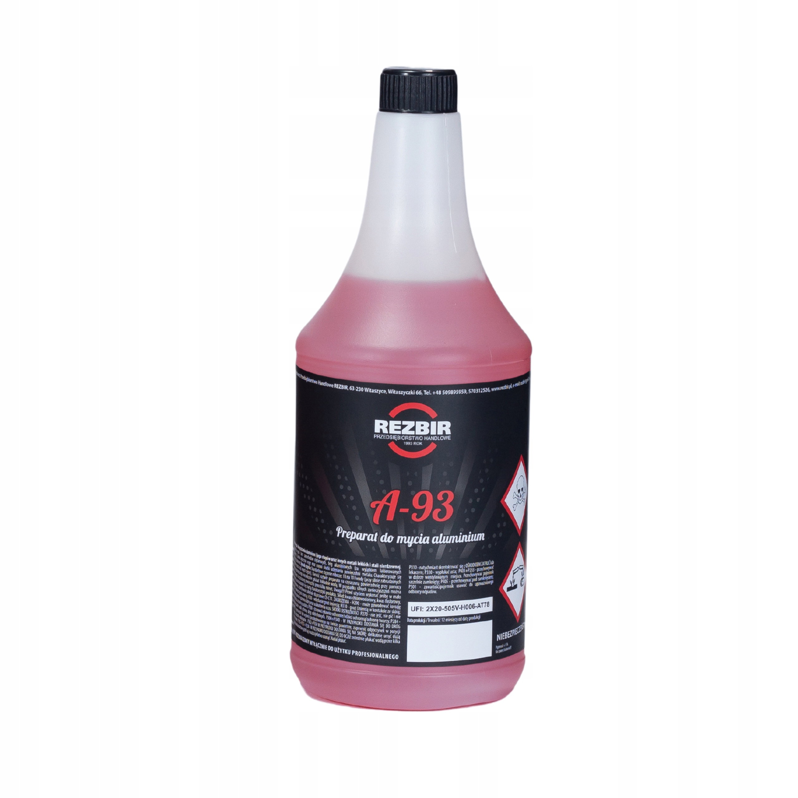 Rezbir A-93 1L Kwasowy środek do mycia felg koncentrat