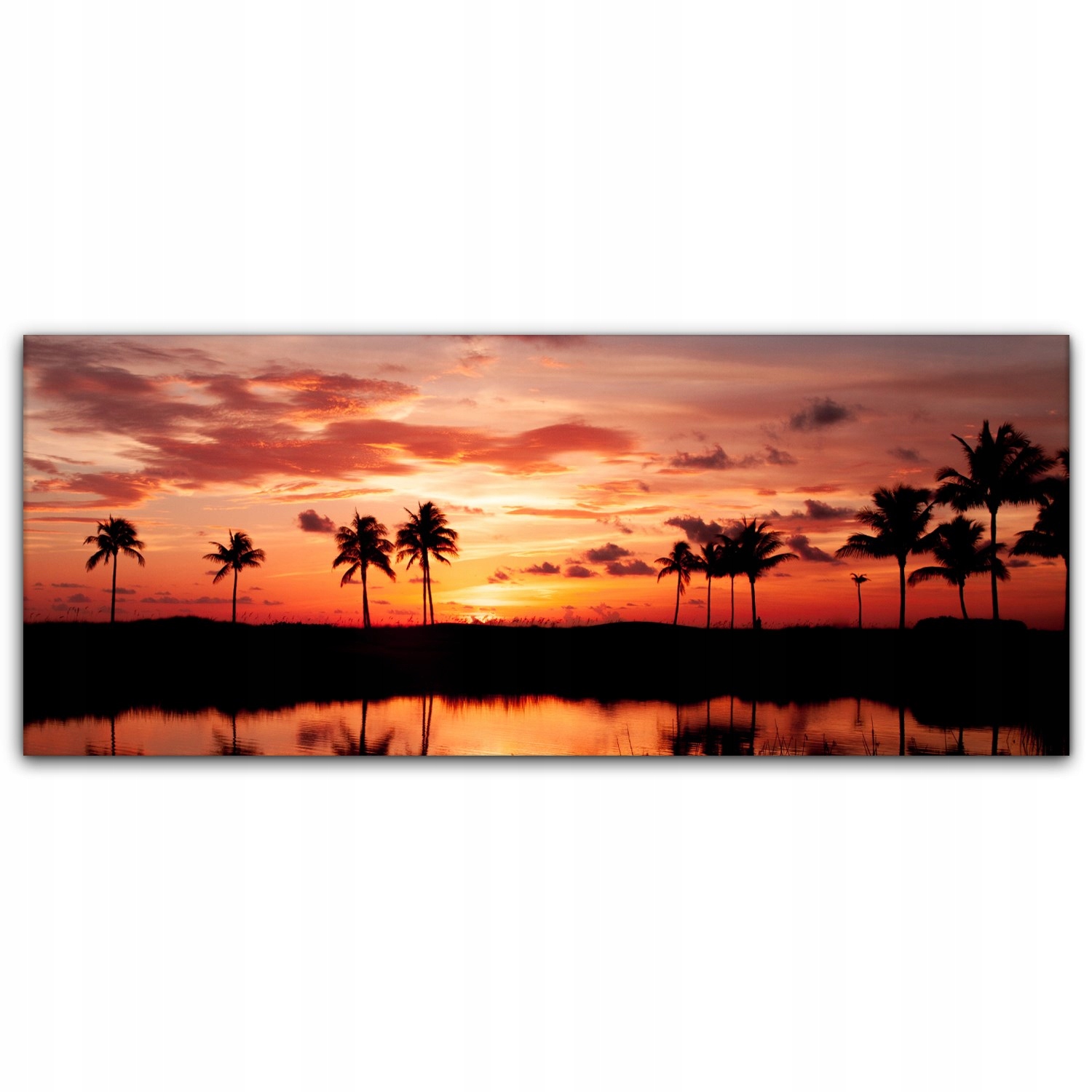 

Obraz płótno canvas 125x50 Tropiki Jezioro Drzewa