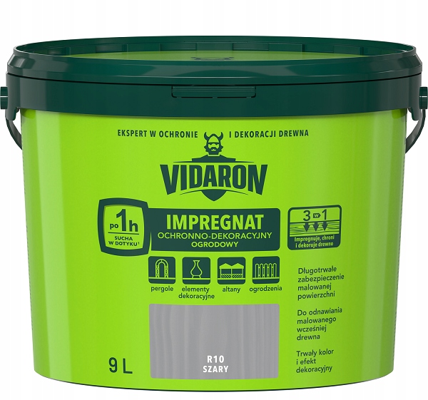

Vidaron Impregnat Ogrodowy R10 Szary 4,5L