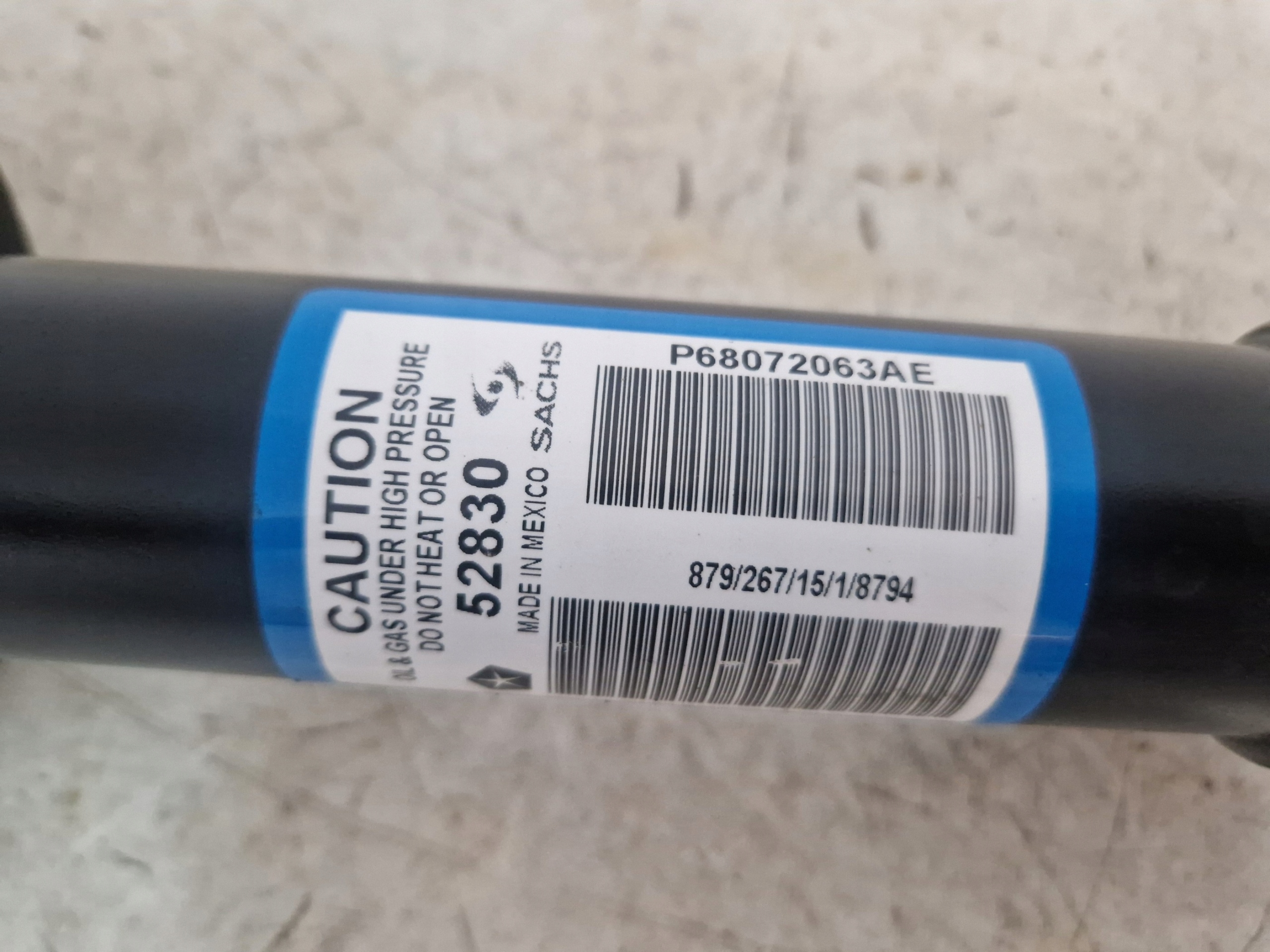 DODGE CHARGER 2019 3.6 5.7 shock absorber left front front 68072063AE
