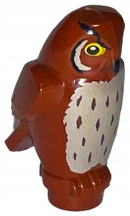 

Lego sowa ptak brązowa Pigwidgeon 92084pb01