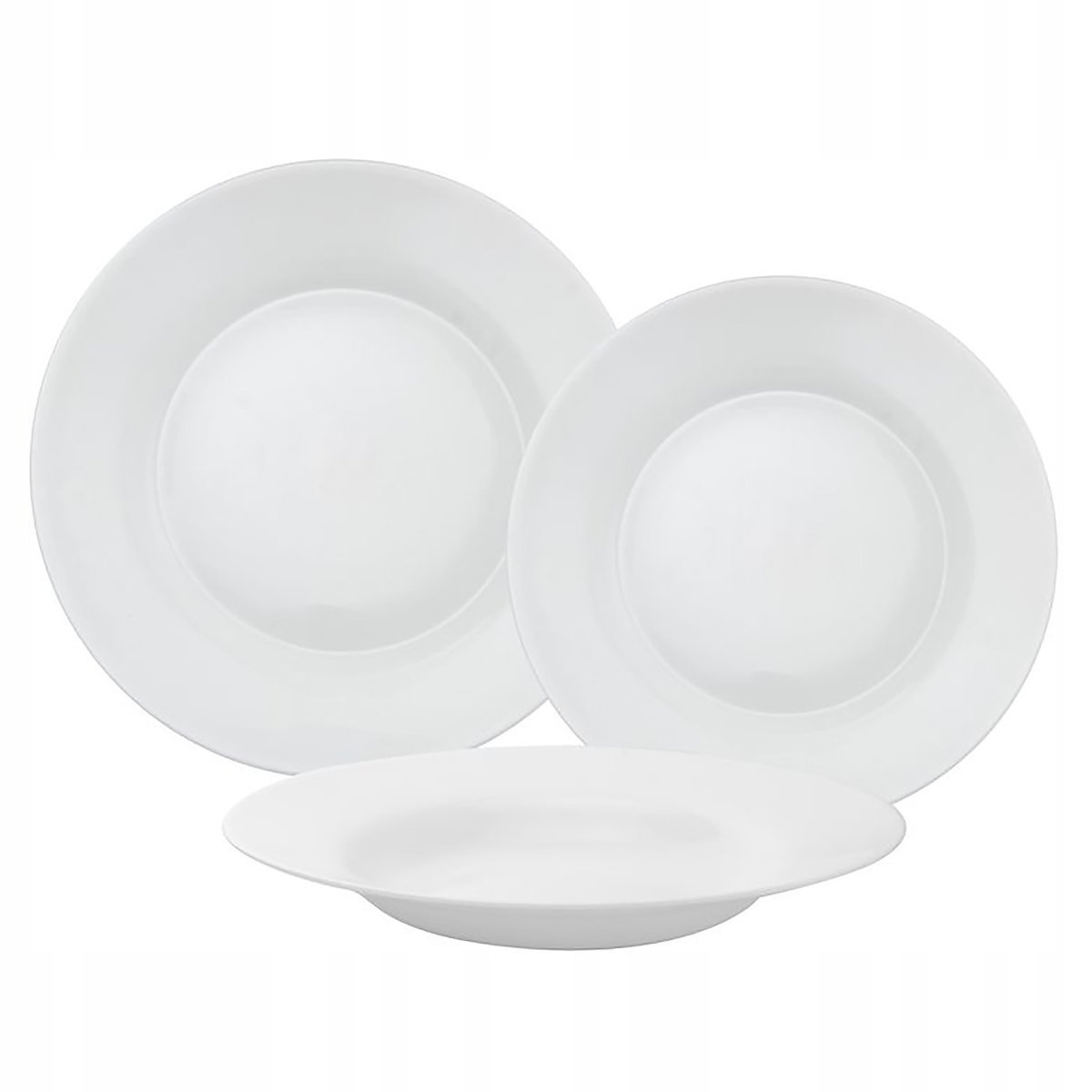 Komplet talerzy serwis Bormioli Rocco Toledo 18 el Kształt Okrągły