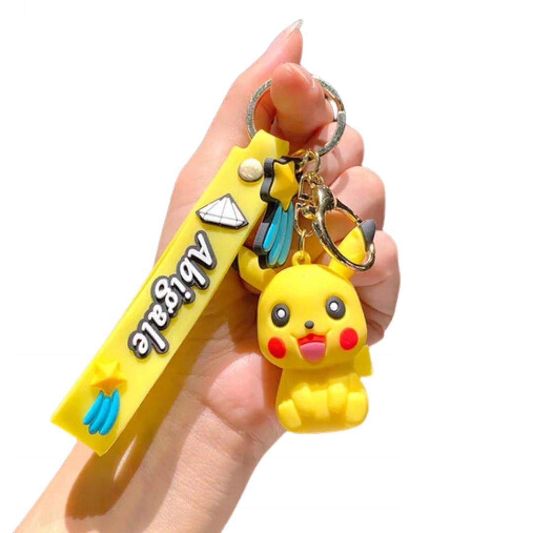 BRELOK DO KLUCZY BRELOCZEK ZAWIESZKA POSTAĆ Z BAJKI ŻÓŁTY nowy