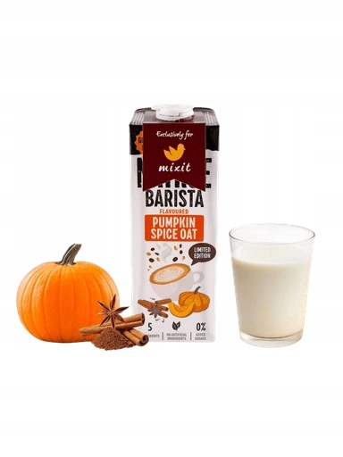 4x Mixit Pumpkin Spice Oat Dýňový ovesný nápoj ideální na podzim 1 L
