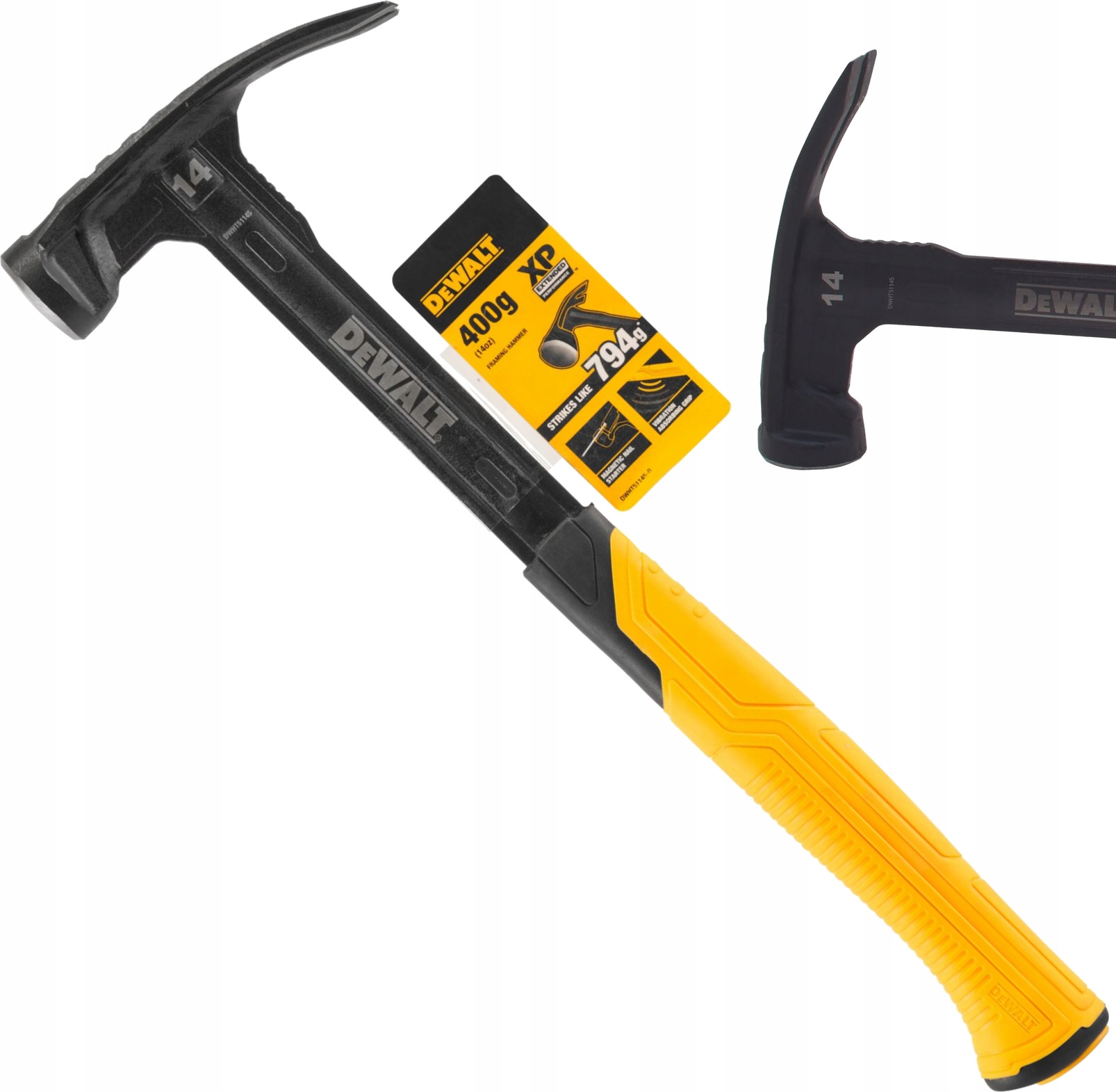 DEWALT DWHT51145-0 MŁOTEK DO SZYBKIEJ PRACY 400G