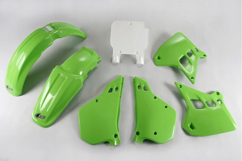 Ufo Sada Plastov Kawasaki Kx 250 '90-'91, Farba Oem (zelená/biela)