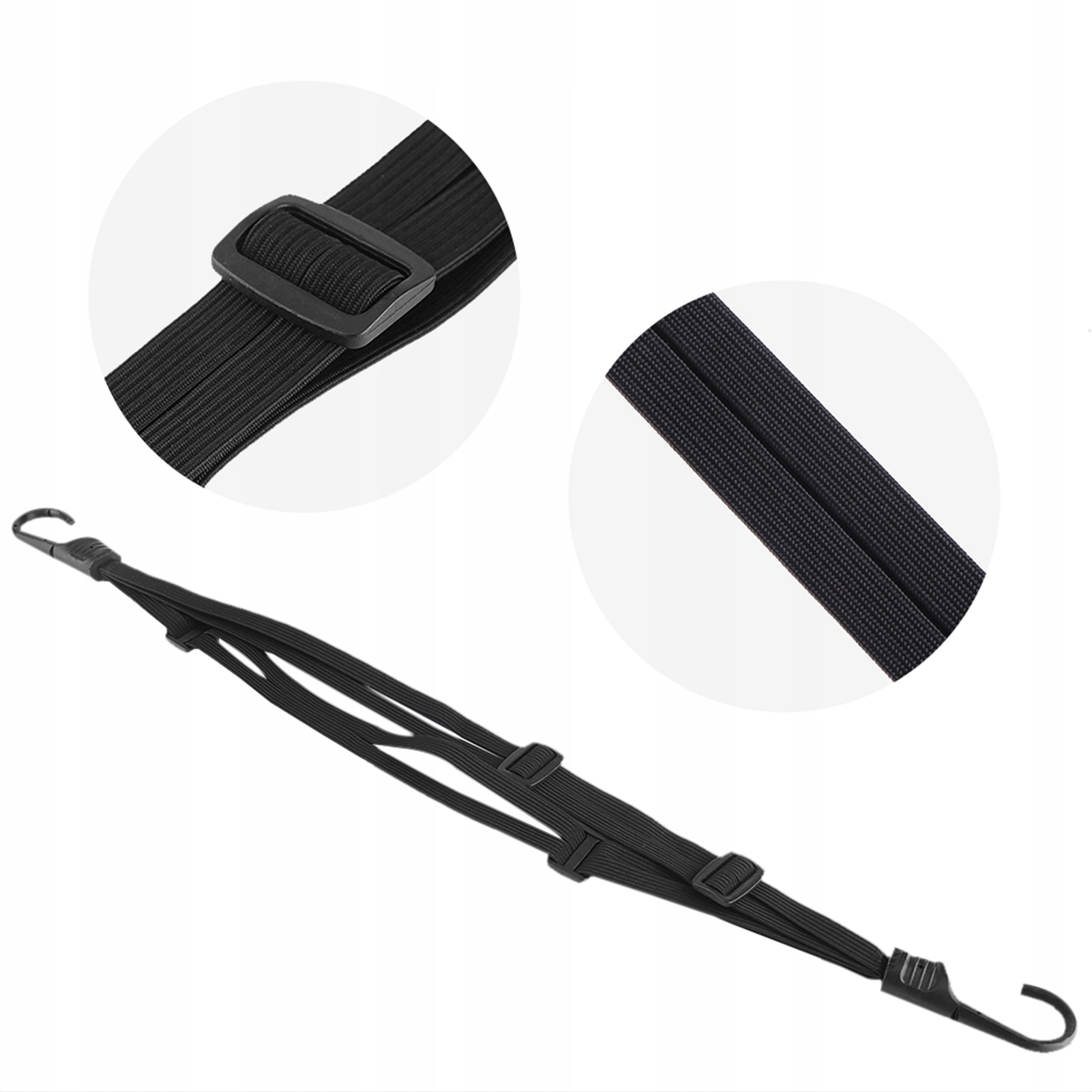 63CM SIATKA NA KASK ELASTYCZNA LINA CZARNY Rozmiar uniwersalny