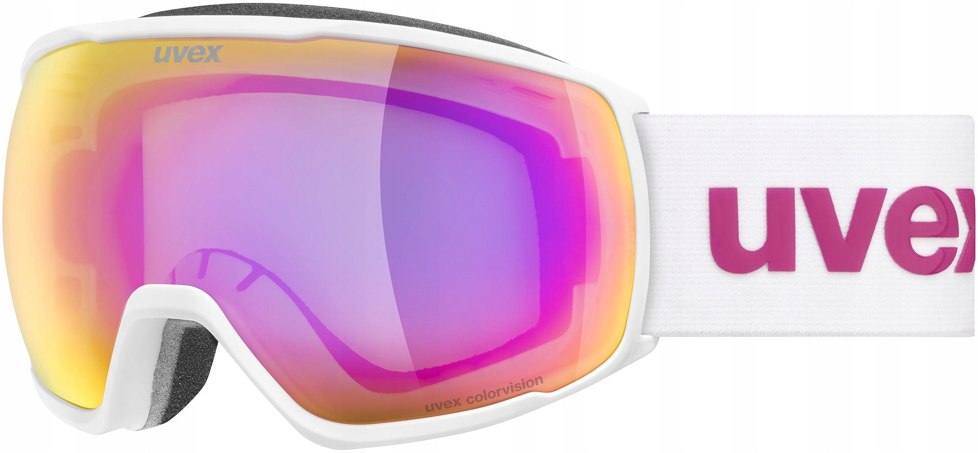 Lyžařské brýle Uvex Victorious CV white matt mirror pink S2