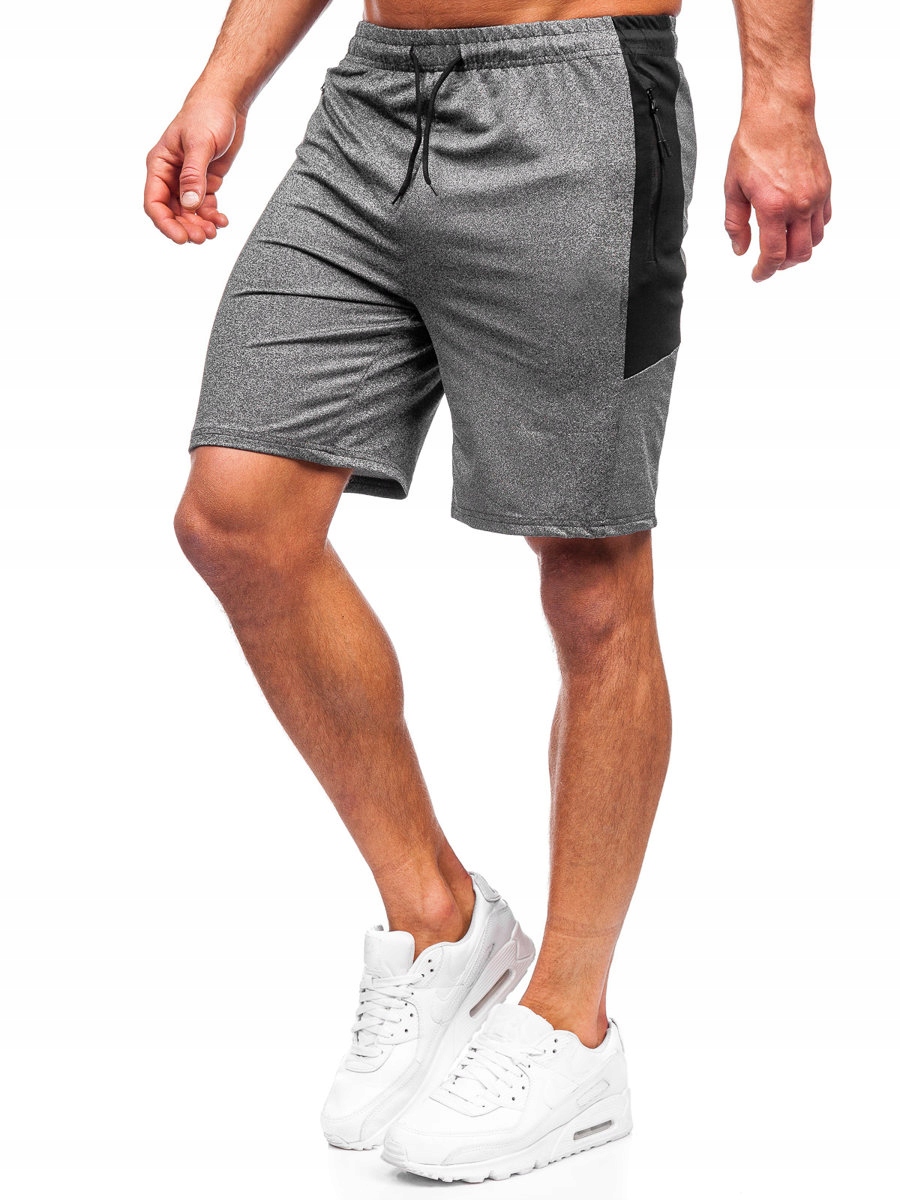 

Spodenki Dresowe Męskie Grafitowe 68026 Denley_m