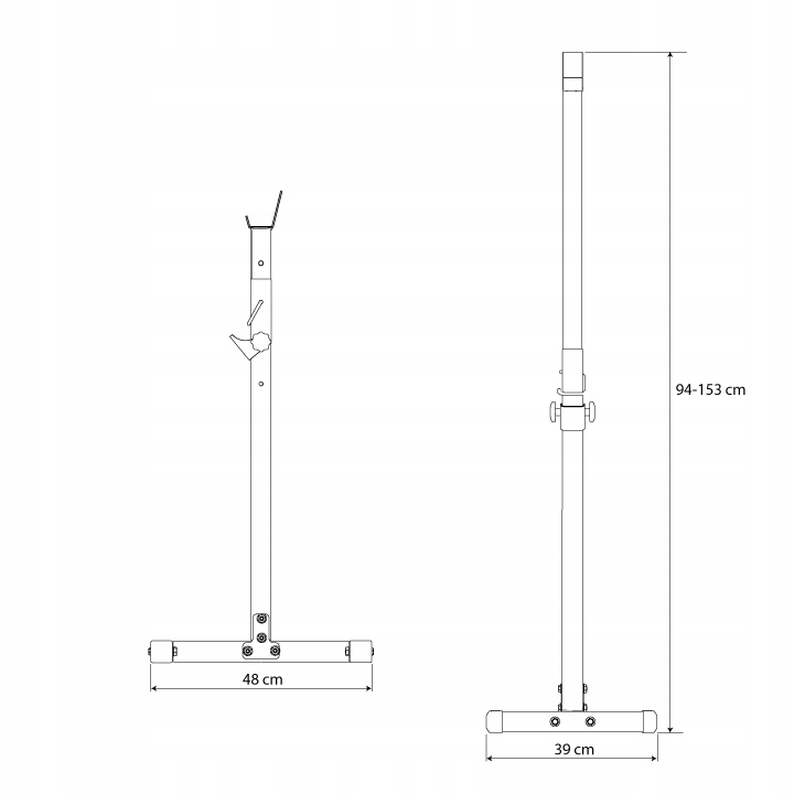 ŁAWKA REGULOWANA TRENINGOWA STOJAKI POD SZTANGĘ Kod producenta KSSL098