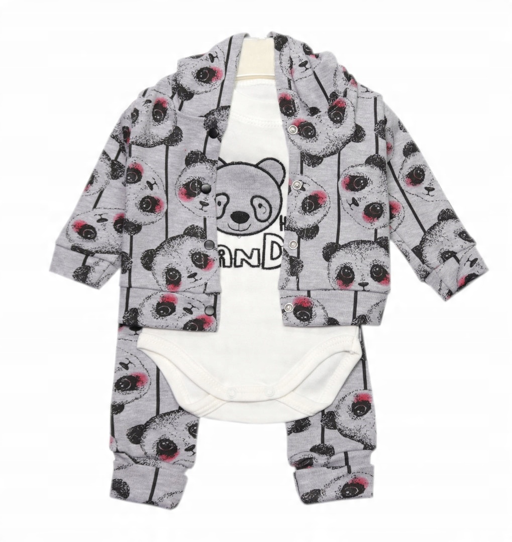 

Komplet Dresowy bluza body spodnie r.56 bawełna