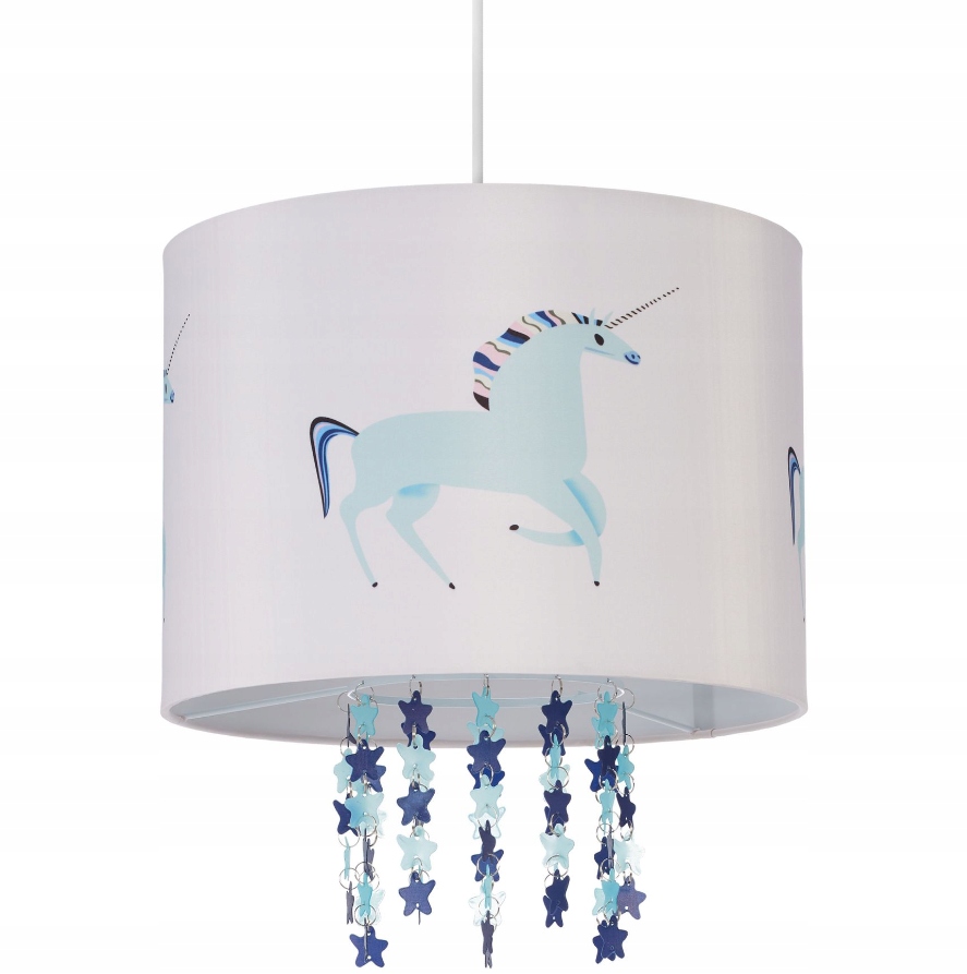 Závěsná lampa do dětského pokoje s motivem jednorožce