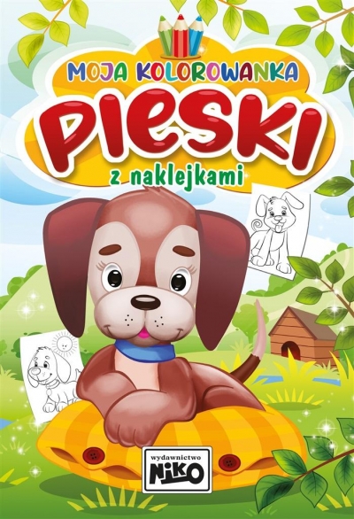 

Moja kolorowanka z naklejkami Pieski
