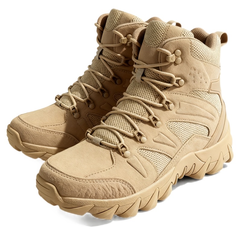 Taktické Vojenské, Voděodolné Trekové Kožené Boty