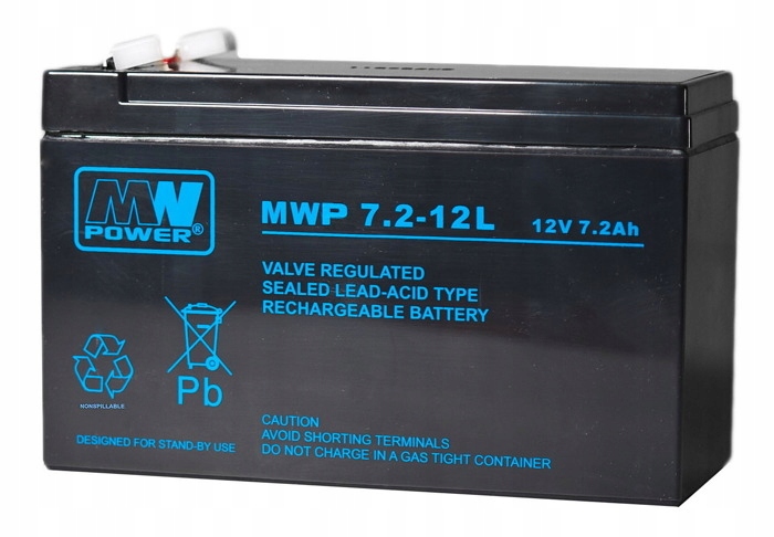 Akumulator MW Power 12 V 7,2 Ah