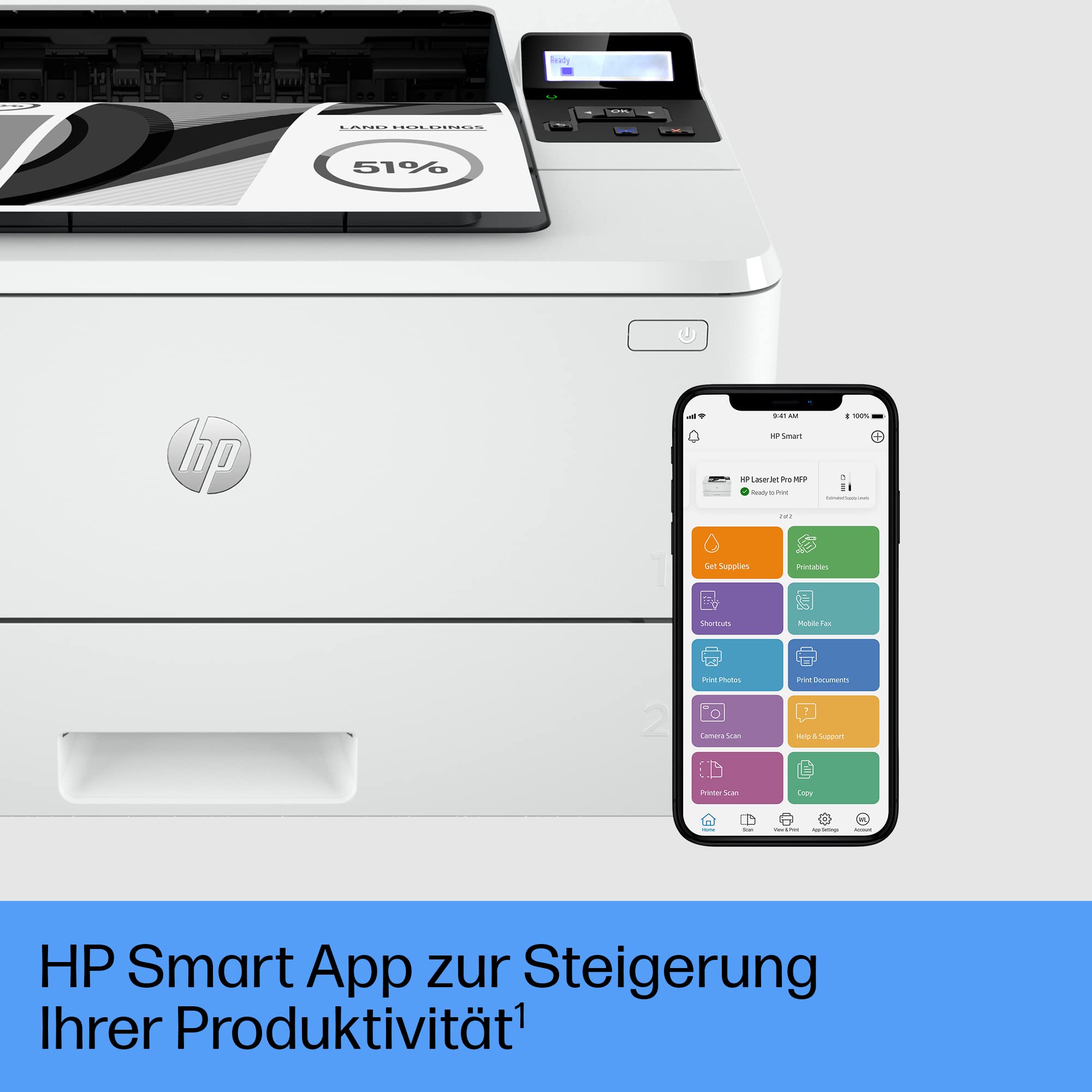 HP LaserJet Pro 4002dw drukarka laserowa automatyczne drukowanie dwustronne — miniatura 6