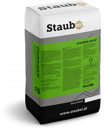 TYNK RENOWACYJNY NA ZAWILGOCONE ŚCIANY STAUBER SAN SP 25 kg