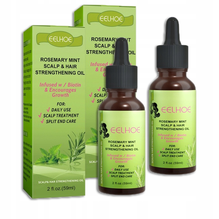 Hair Growth Essential Rozmarynowy Olejek Do Pielęgnacji Włosów 59ml*2