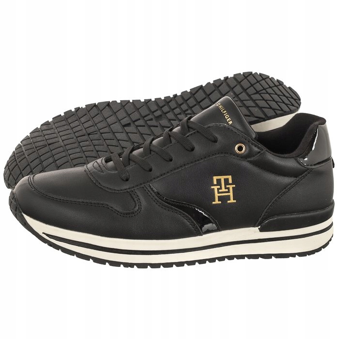 Buty Sneakersy Tommy Hilfiger Monogram Low Czarne